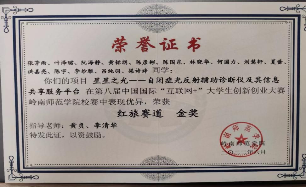 互联网+红旅赛道 金奖